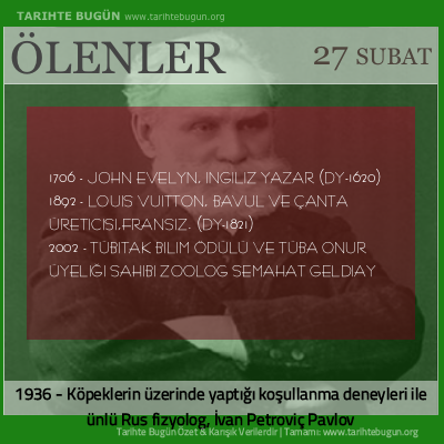 Bugün ölenler özet 27 Şubat