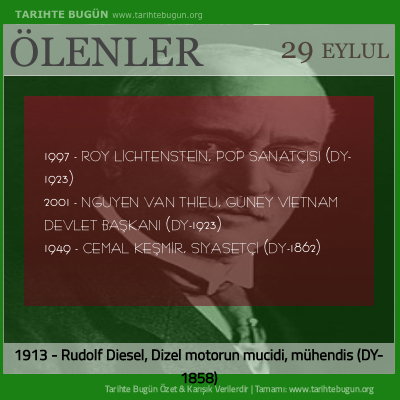 Bugün ölenler özet 29 Eylül