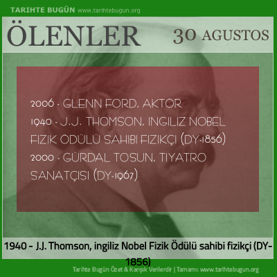 Bugün ölenler özet 30 Ağustos