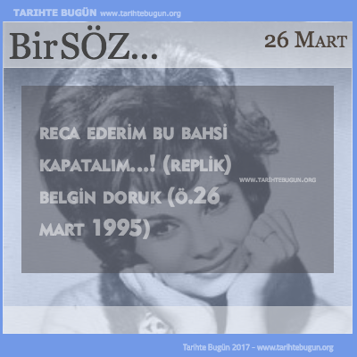 Günün Sözü Belgin Doruk bu bahsi kapatalım