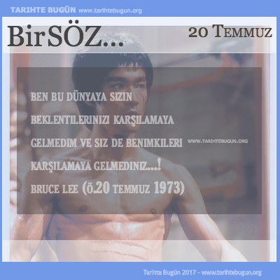 Günün Sözü Bruce Lee beklentilerinizi karşılamaya gelmedim