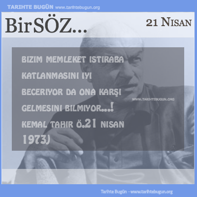 Günün Sözü Kemal Tahir Bizim memleket