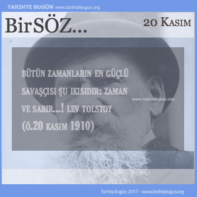 Günün Sözü Lev Tolstoy Bütün zamanların en güçlü savaşçısı