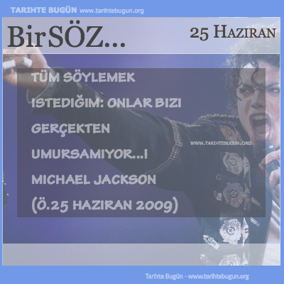 Günün Sözü Michael Jackson Tüm söylemek istediğim