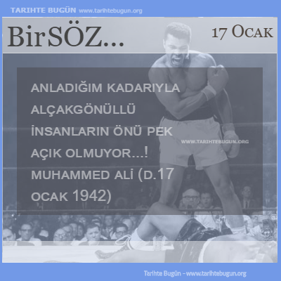Günün Sözü Muhammed Ali Anladığım kadarıyla
