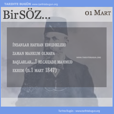 Günün Sözü Recaizade Mahmud Ekrem insanlar
