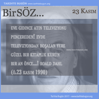 Günün Sözü Roald Dahl atın televizyonu pencereden