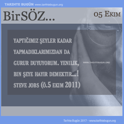 Günün Sözü Steve Jobs Yenilik