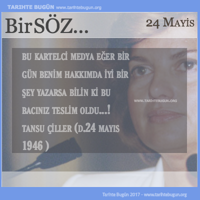 Günün Sözü Tansu Çiller bilin ki bu bacınız