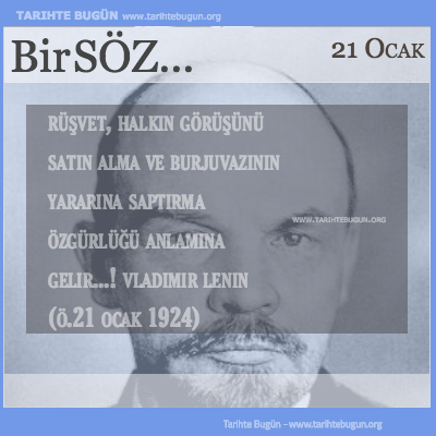 Günün Sözü Vladimir Lenin Rüşvet