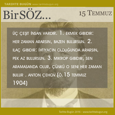Günün Sözü Anton Çehov Üç Çeşit İnsan