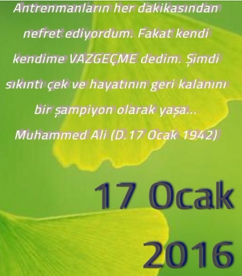 Günün sözü Muhammed Ali nefret ediyordum