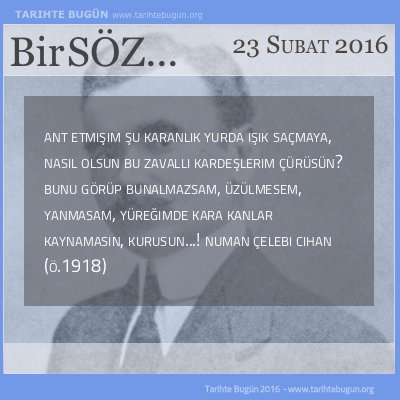 Günün Sözü Numan Çelebi Cihan Ant Etkenmen