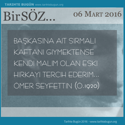 Günün Sözü Ömer Seyfettin tercih ederim