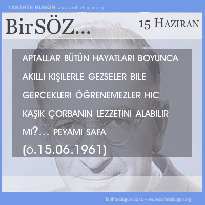 Günün Sözü Peyami Safa Aptallar