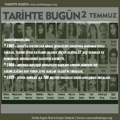 Tarihte Bugün olaylar özet 02 Temmuz