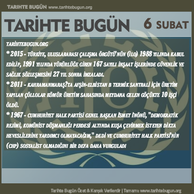 Tarihte Bugün olaylar özet 06 Şubat