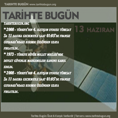 Tarihte Bugün olaylar özet 13 Haziran