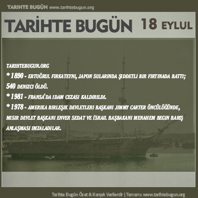Tarihte Bugün olaylar özet 18 Eylül