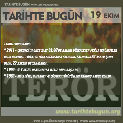 Tarihte Bugün olaylar özet 19 Ekim