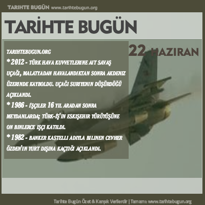 Tarihte Bugün olaylar özet 22 Haziran