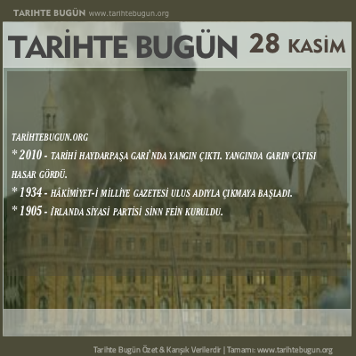 Tarihte Bugün olaylar özet 28 Kasim