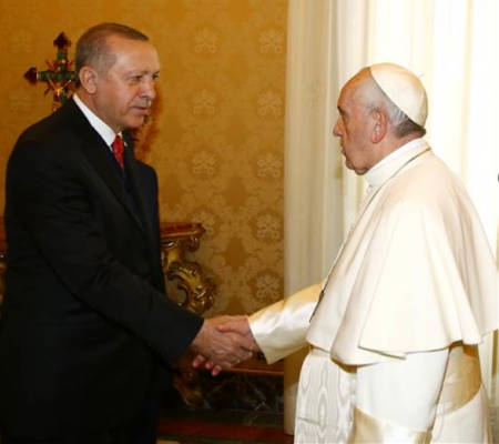 Cumhurbaşkanı Papayı Vatikanda Ziyaret Etti