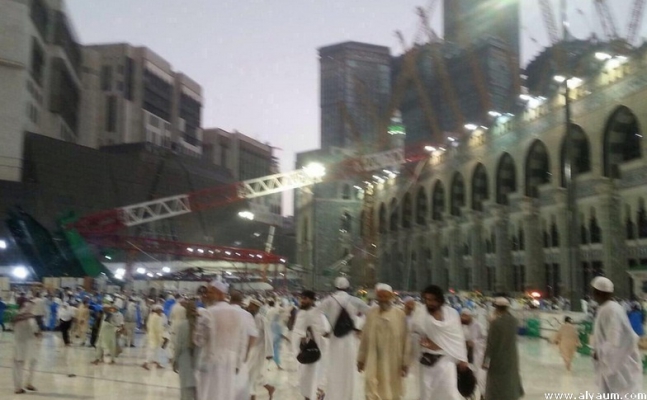 Mekkede Kabede Mescid-i Haramda Vinç Kazası 62 ölü